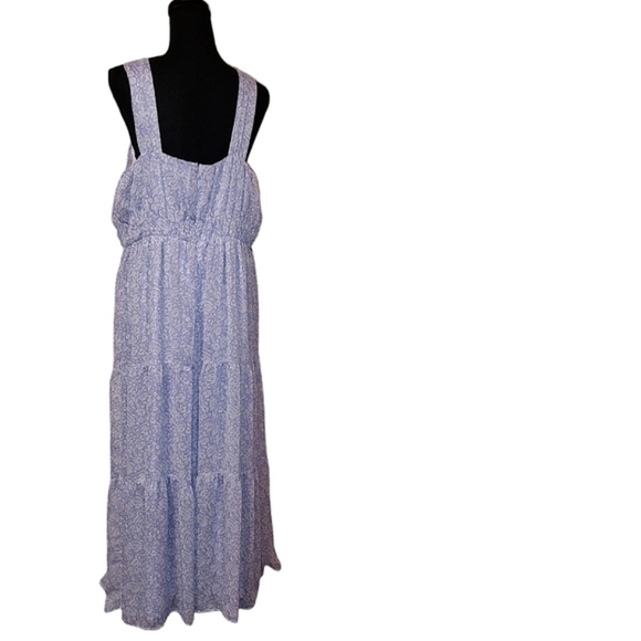 Express Periwinkle Floral Maxi Dress - Picture 4 of 4